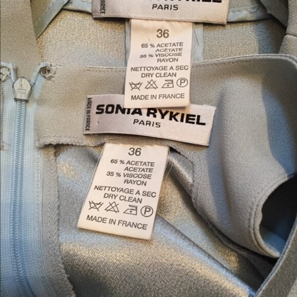 SONIA RYKIEL DRESS & JACKET PALE BLUE 2 PIECE PC COORD SET Size 4 - Picture 8 of 8